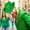 D, variant on Lucky Shamrock Cowboy Hat - Green Felt Western Hat with Four-Leaf Clover Accent for St. Patrick's Day Parades, Festivals & Costume Parties