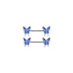 thumbnail image 1 of Juego de 6 pares de piercings en el pecho con diseño de mariposas y diseño de tendencia de moda, combinación de joyas con armadura para el pecho de acero inoxidable, 1 of 6