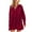 Red, variant on ZHUGeLI Women Oversized Sweatshirt Dress Trendy Patchwork Pleat Dress Long Sleeves Button Up Lapel Dressy Flowy Mini Dress
