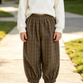 thumbnail image 2 of Plebaso Girls Boys Baggy Sweatpants Elastic Waist Pull on Athletic Joggers Plain Corduroy Casual Kids Pants, 2 of 6