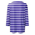 thumbnail image 4 of Long Sleeve Shirts For Women New Shoulder Seven Quarter Sleeve T Shirt Summer Top Womens Long Sleeve Tops, 4 of 5