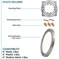 thumbnail image 6 of Luxrite 5 Inch LED Flush Mount Ceiling Light, 10W 600LM, 5CCT 2700K-5000K, Dimmable, ETL - Brushed Nickel 4-Pack, 6 of 7