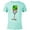 Ocean Blue, variant on Toy Story 4 Forky Lucky Shamrock St. Patrick's Day - Short Sleeve Blended T-Shirt for Adults - Customized-Black