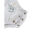 thumbnail image 7 of Cenuakty Baby Romper with Hairband, Girls Floral Print O-Neck Long Sleeve Bodysuit+ Headband, Green/White/Pink, 0-18 Months, 7 of 7