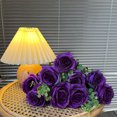 thumbnail image 3 of Ramo de Rosas Artificiales Inteprter 10 UNIDS Flor Realista Tallo Largo Decoración Rosa claro, 3 of 6