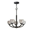 thumbnail image 4 of Woodbridge Lighting Mirage 5-Light Opal Glass & Steel Chandelier in Bronze, 4 of 5