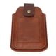 thumbnail image 5 of Funda de teléfono de piel sintética para hombre, estilo retro, universal, con anilla para la cintura y mosquetón para exteriores, color marrón, 5 of 14