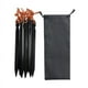 thumbnail image 2 of 8 piezas de estacas para tienda de campaña Zulema estacas de suelo de Metal toldo Negro, 2 of 8