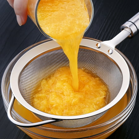 

Kaesi Stainless Steel Colander Long Handle Juice Soybean Milk Soup Filter Skimmer Tool