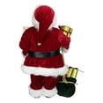thumbnail image 4 of 16" Traditional Standing Santa Claus Christmas Figure with Name List and Gift Bag, 4 of 5