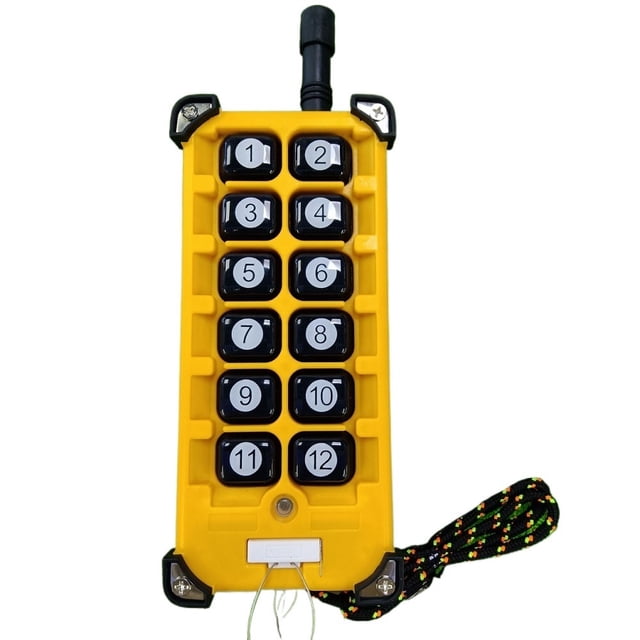 3000M Industrial DC 12/24/36/48 12CH Wireless Remote Control OverheadTravelling Crane System Receiver Digital Key ,Stability