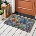 thumbnail image 4 of Vintage Colorful Floral Entryway Rug 2'x3'&nbsp; Non Slip Front Door Mats, Spring Boho Vintage Abstract Art Entrance Rugs Indoor Outdoor Carpet, Washable Floor Mats Small Area Rug for Bedroom Kitchen, 4 of 8