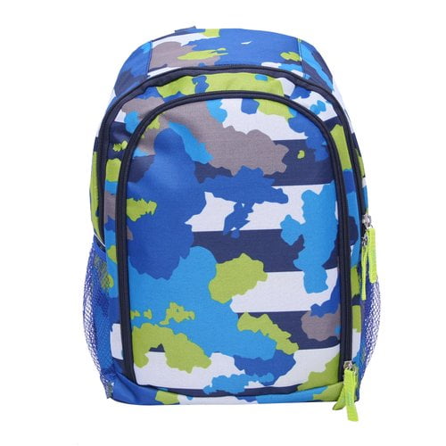 CRCKT CRCKT Kids Travel Backpack, Blue Camo Print
