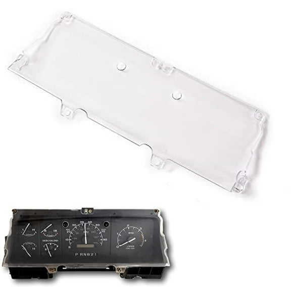 PIT66 Instrument Gauge Dash Cluster Lens Cover Fit for 1992-1996 Ford F150