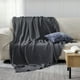 thumbnail image 5 of Manta Bedsure Cooling Waffle King de algodón, color gris oscuro, 264 x 229 cm, 5 of 7