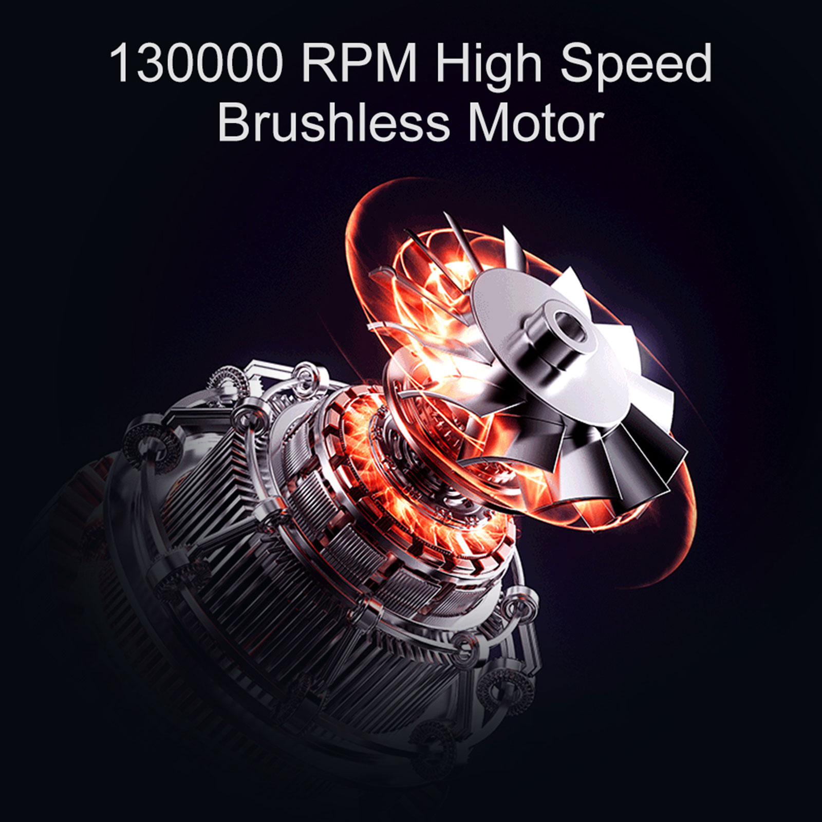 130000RPM Dry Blower Hair Dryer Powerful Fan Cordless Blower Compressed Air Dusters Computer Vacuum Cleaners