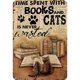 thumbnail image 1 of Placa Metal Vintage Pintura Hierro Rectangular Gato Arte Pared Bar para El 20x30cm, 1 of 9