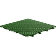 MASTER MARK PLASTICS Armadillo Tile, 12" x 12", Extreme Green, 9 per Pack
