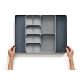 thumbnail image 2 of Joseph Joseph DrawerStore Kitchen Drawer Organizer Tray for Silverware Cutlery Utensils and Gadgets, Expandable, Gray, 2 of 5