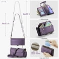 thumbnail image 2 of Dteck Crossbody Wallet Case for Samsung Galaxy A36 5G,Heavy Duty Leather Case  PU Leather Magnetic Closure Zipper Pocket Stand Cover with Shoulder Strap for Samsung Galaxy A36 5G ,Purple, 2 of 8