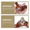 thumbnail image 3 of unbranded 4Ud Para Y Muebles Con Vintage En Cerámica Y Aleación Marrón Claro, 3 of 7