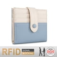 thumbnail image 3 of Wrangler Small Women's Wallet Slim Bifold Wallet RFID Credit Card Holder Minimalist Zipper Coin Pocket, Jean, 3 of 7