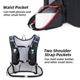 thumbnail image 4 of NFTIGB 12L Backpacking Backpack Water Resistant Daypack for Hiking Camping Running & Travel - Adjustable Chest Strap, Reflective Design - Blue (10.6 inches / 27 cm), 4 of 6