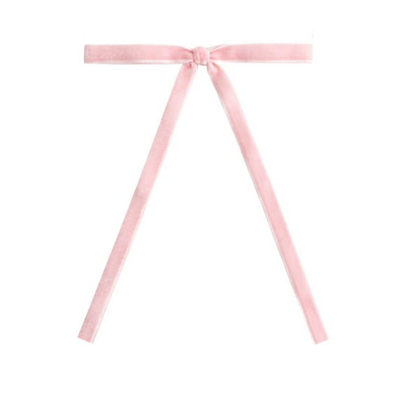 Pink Christmas Decor, Pink Bow, Bow Decor, Pink Christmas, Pink Bow Decor, 12 Pcs Pink Velvet Christmas Tree Bows Door Garland Decor Vintage Wreath Bow (3/8'' Width, 5 * 7 Inch) (Pink)