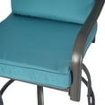 thumbnail image 4 of Kozyard Isabella High Swivel Bar Stools/Chair Set for Home Patio, Back Yard, Cafes, Bistro, Restaurants and Chic Bars (Aqua), 4 of 5
