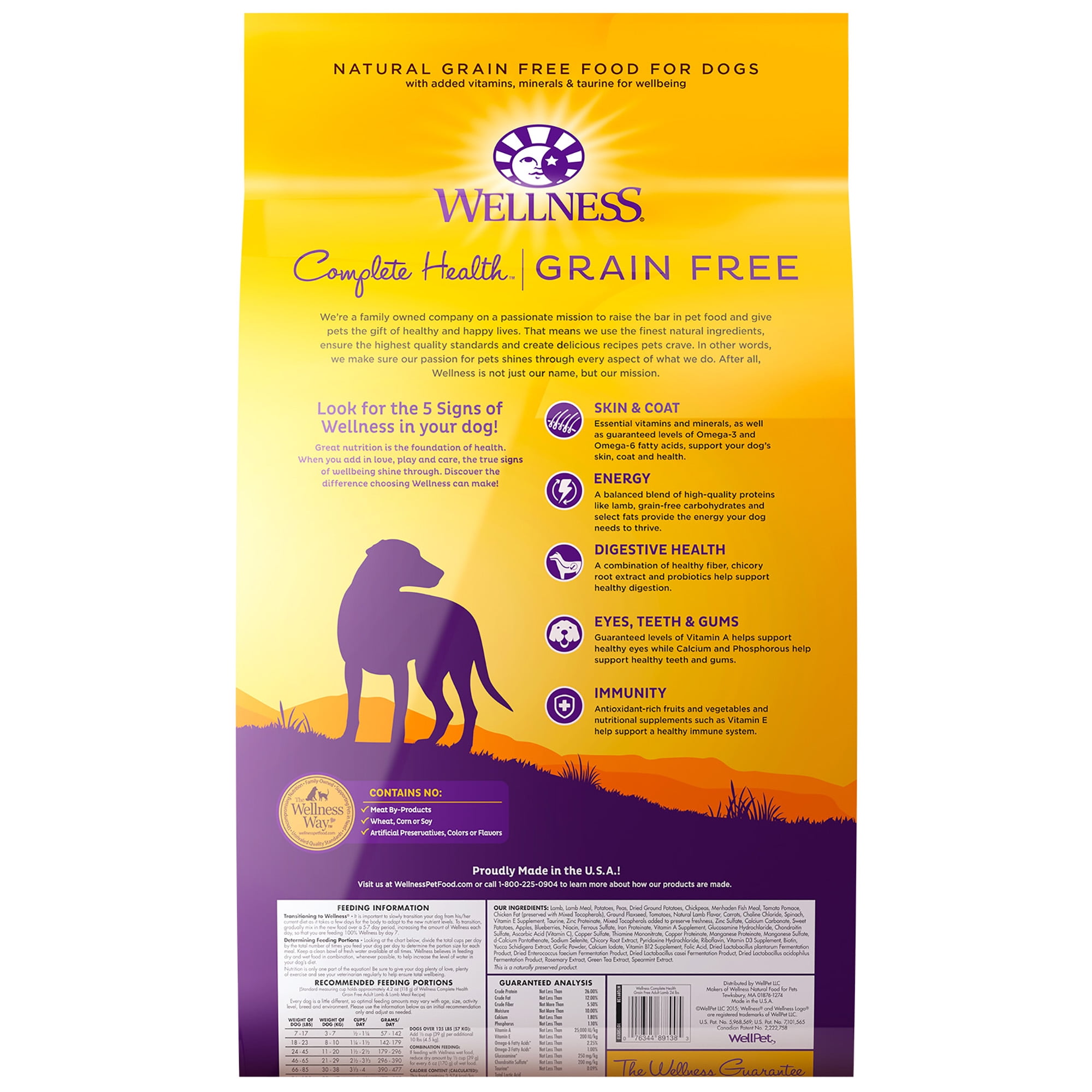 wellness lamb dog food