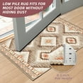 thumbnail image 3 of 2'x8' Runner Rugs for Hallway, Machine Washable Non-Slip Carpet, Soft Faux Wool Low Pile Moroccan Farmhouse Western Rug, Camel, 3 of 5