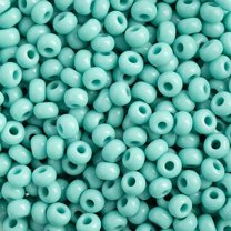 John Bead Czech Seed Beads 24g-8/0 Turquoise