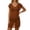 Brown, variant on Women Swimsuits Stylish Solid Color Short Sleeve Cover Up Lightweight Mesh Swimwear Overlay Beach Tunic Y2k Swimsuit V-Neck Flowy Kimono Dress(Solid Color,Blue,L)