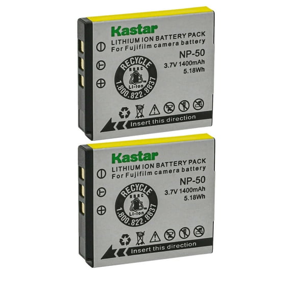 Kastar NP-50 Battery 2-Pack Replacement for Lectrosonics LB-50 Battery, Lectrosonics SSM Transmitter & IFBR1B Receiver, IFBR1B Bodypack Receiver, Lectrosonics 40117 Camera