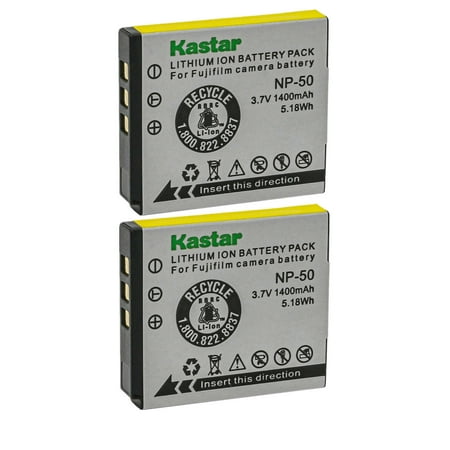 Image of Kastar NP-50 Battery 2-Pack Replacement for COBRA 213021N001 CP-2055A CP-2058A CP-250S CP205SA CP310 CP310S CP310SA CP320 CP-320SA CP-355S CP1155 CP-9105 CP-9125 CP-9135 CPSA Camera