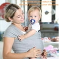 thumbnail image 4 of Flying Ideas Baby Wrap Carrier Breathable Baby Sling ,Hands Free Baby Carrier for Infant Newborn Gray, 4 of 6