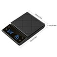 thumbnail image 3 of TFixol Digital LED Touch Kitchen Scale 3kg/ 0.1g High Precision Time Counting Coffee Brewing Scale Portable Electronic Food Scales with Unit Change/ Tare for Cooking Baking, 3 of 7