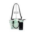 thumbnail image 5 of Single Shoulder Bag Rivet Bag 7.48×7.48×3.94in Removable Shoulder Belt Can Be Held Or Diagonal Across A Variety Of Matching Styles Lightseagreen Geometric Lines_4, 5 of 6