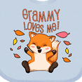 thumbnail image 4 of Inktastic Grammy Loves Me- Cute Baby Fox Boys or Girls Baby Bib, 4 of 4