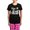 With Pink Pant, variant on CafePress - Fantasy Wolf Women's Dark Pajamas - Women's Short Sleeve Print T-Shirt and Pants Dark Cotton Pajama Set