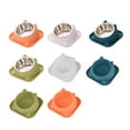 thumbnail image 3 of CBFFDC Appropriate Height Bowl Feeder Bowl Stable Base Round Corner Design Food Grade PP Easy to Clean Large Mouth Feeder Drinking Bowls for Cats Dogs, 3 of 7