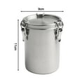 thumbnail image 3 of 1pc 520/1000/1600/2500ml Stainless Steel Tanks Sealed Kitchen Food Storage Container 11*9/13*11/15*13/17*15cm Home Storage, 3 of 11