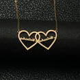 thumbnail image 5 of Vakki 18K Gold Plated Personalized Name Pendant Necklace Customized Any 2 Names Infinity Nacklace Double Name Double Heart Custom Name Nacklace, 5 of 5