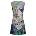 thumbnail image 5 of RKSTN Robe d'Été pour Femmes, Robe Décontractée Ample d'Été Imprimée Florale Sans Manches Robe de Plage Grande Taille, 5 of 5