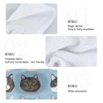 thumbnail image 2 of Yayeee Kitchen Hanging Hand Towels Set of 2 with Loop Bathroom Absorbent Tie Towel, Vibrant Cute Cat, 2 of 7
