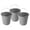 Grey, variant on YBM HOME Plastic Pail with Handle 11.5 Quart (2.8 Gallon Bucket), 39-1229 (Grey, 1)