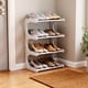 thumbnail image 1 of Zapatero para armario, zapatero, organizador de zapateros, zapatero de cuatro niveles, uso diario, armarios de dormitorio, entrada, dormitorio, zapatero de plástico, 1 of 9
