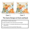 thumbnail image 5 of Fall Pillow Covers 18x18 Set of 2 Watercolor Pumpkin Maple Leaf Throw Autumn Thanksgiving Farmhouse Outdoor Pillowcases Cotton Linen Cushion For Couch Bed Sofa Chair Decor, 5 of 6