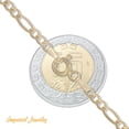 thumbnail image 3 of Cadena De Oro Italiano 14k, Figaro 3x1 Hueca, 55 Cm, 2.6mm, 3 of 5