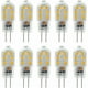 thumbnail image 1 of Bombillas LED no regulables, luz blanca cálida de 3000 K, bombillas de alto rendimiento y bajo consumo con cubierta de policarbonato transparente, encendido instantáneo para uso en interiores y, 1 of 5